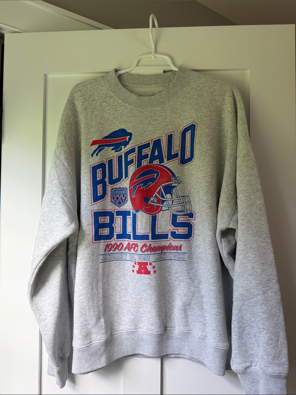 Abercrombie Buffalo Bills Gray Crewneck Sweatshirt